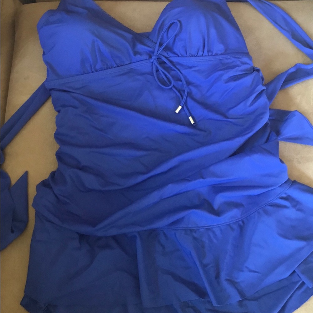 TORRID plus size halter swim dress